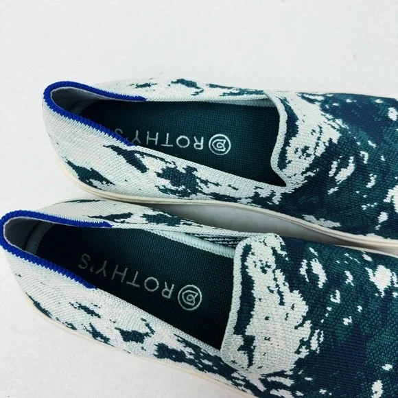 Rothy’s - RARE Green Shibori Slip On Shoes